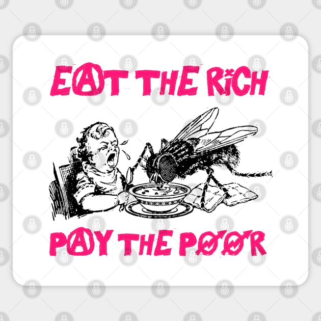 Eat The Rich Sticker by fuzzdevil